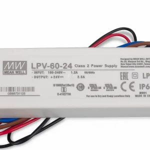 منبع تغذیه درایور ضدآب LPV-60-24